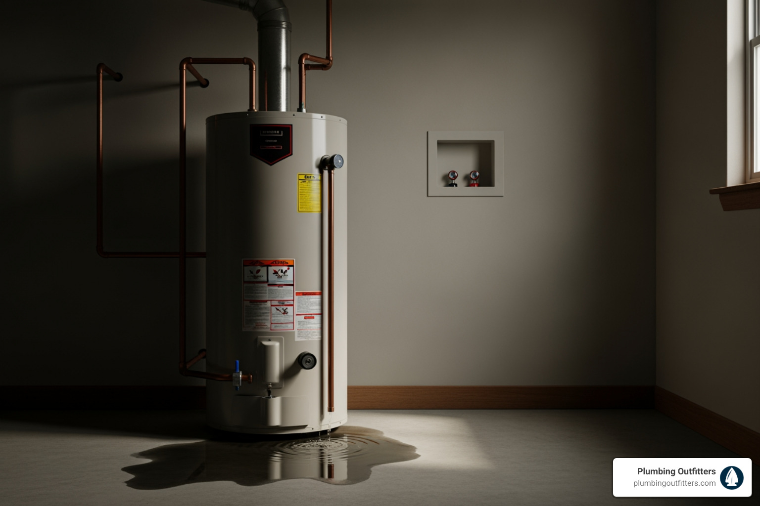 infographic showing 5 warning signs of water heater failure: 1) no hot water with thermometer icon, 2) strange noises with sound wave icon, 3) leaking water with water droplet icon, 4) rusty discolored water with rusty pipe icon, 5) high utility bills with upward trending graph icon, arranged vertically with corresponding visual indicators for each sign - Water Heater Repair in Round Rock, TX infographic showing 5 warning signs of water heater failure: 1) no hot water with thermometer icon, 2) strange noises with sound wave icon, 3) leaking water with water droplet icon, 4) rusty discolored water with rusty pipe icon, 5) high utility bills with upward trending graph icon, arranged vertically with corresponding visual indicators for each sign - Water Heater Repair in Round Rock, TX