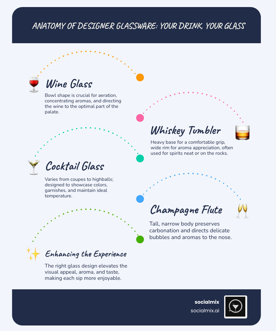 Anatomy of different glass types for wine, whiskey, cocktails, and champagne - designer glassware sets infographic infographic-line-5-steps-blues-accent_colors Anatomy of different glass types for wine, whiskey, cocktails, and champagne - designer glassware sets infographic infographic-line-5-steps-blues-accent_colors