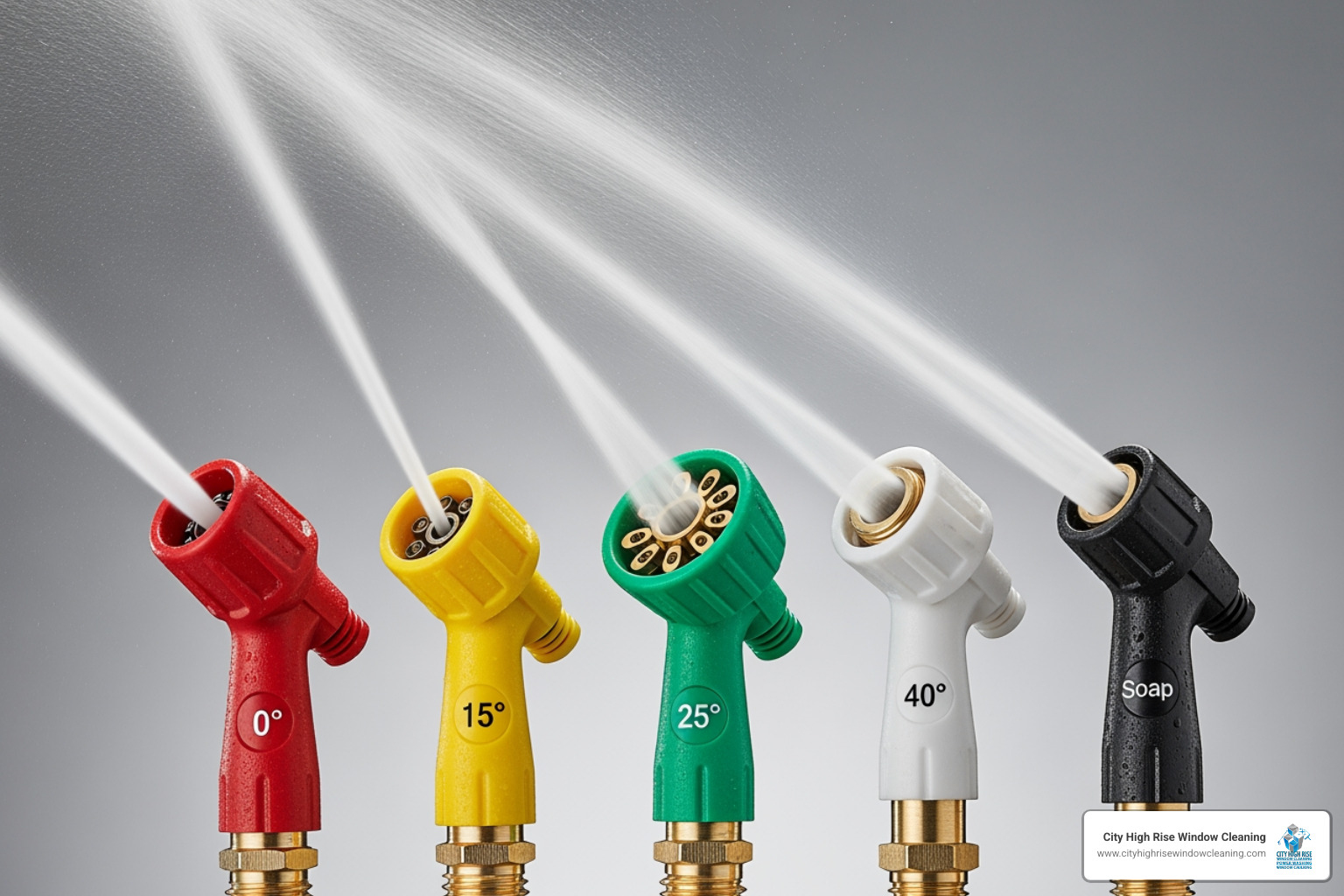 different power washer nozzles labeled with their spray angles - Algae removal power washing different power washer nozzles labeled with their spray angles - Algae removal power washing