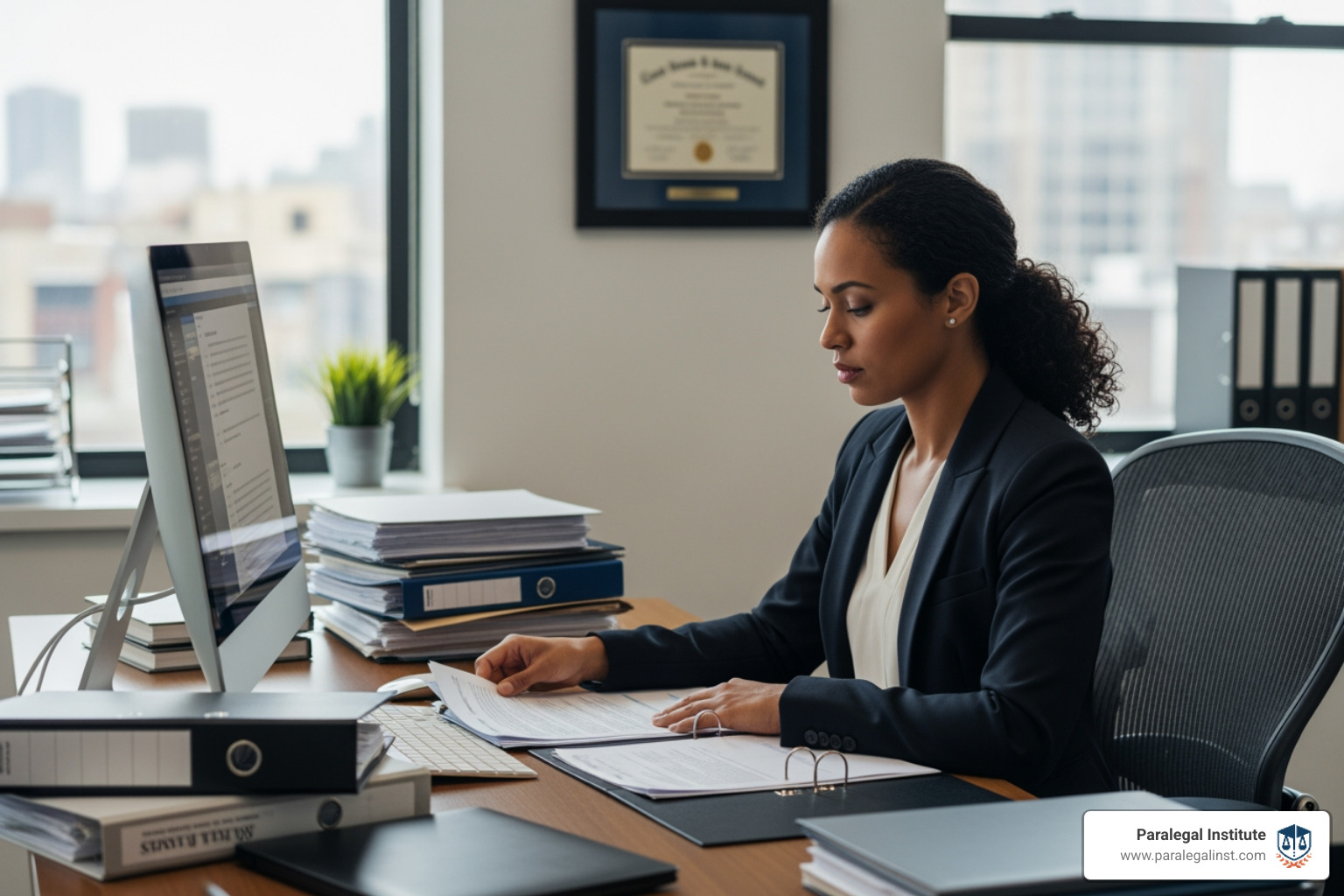 Infographic showing paralegal career growth: projected employment growth (much faster than average), approximately 38,000 job openings annually, and key success factors including practical training, networking, specialization, and continuous learning - paralegal career advice infographic Infographic showing paralegal career growth: projected employment growth (much faster than average), approximately 38,000 job openings annually, and key success factors including practical training, networking, specialization, and continuous learning - paralegal career advice infographic