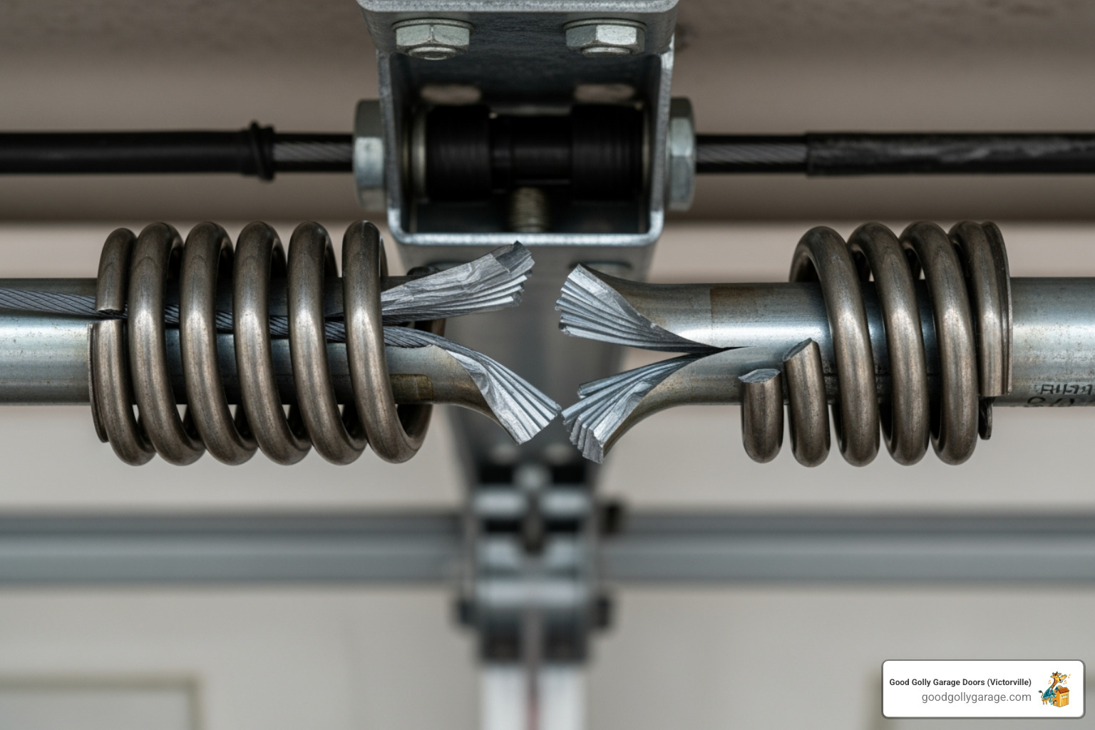 snapped garage door torsion spring - emergency broken garage door in victorville ca snapped garage door torsion spring - emergency broken garage door in victorville ca