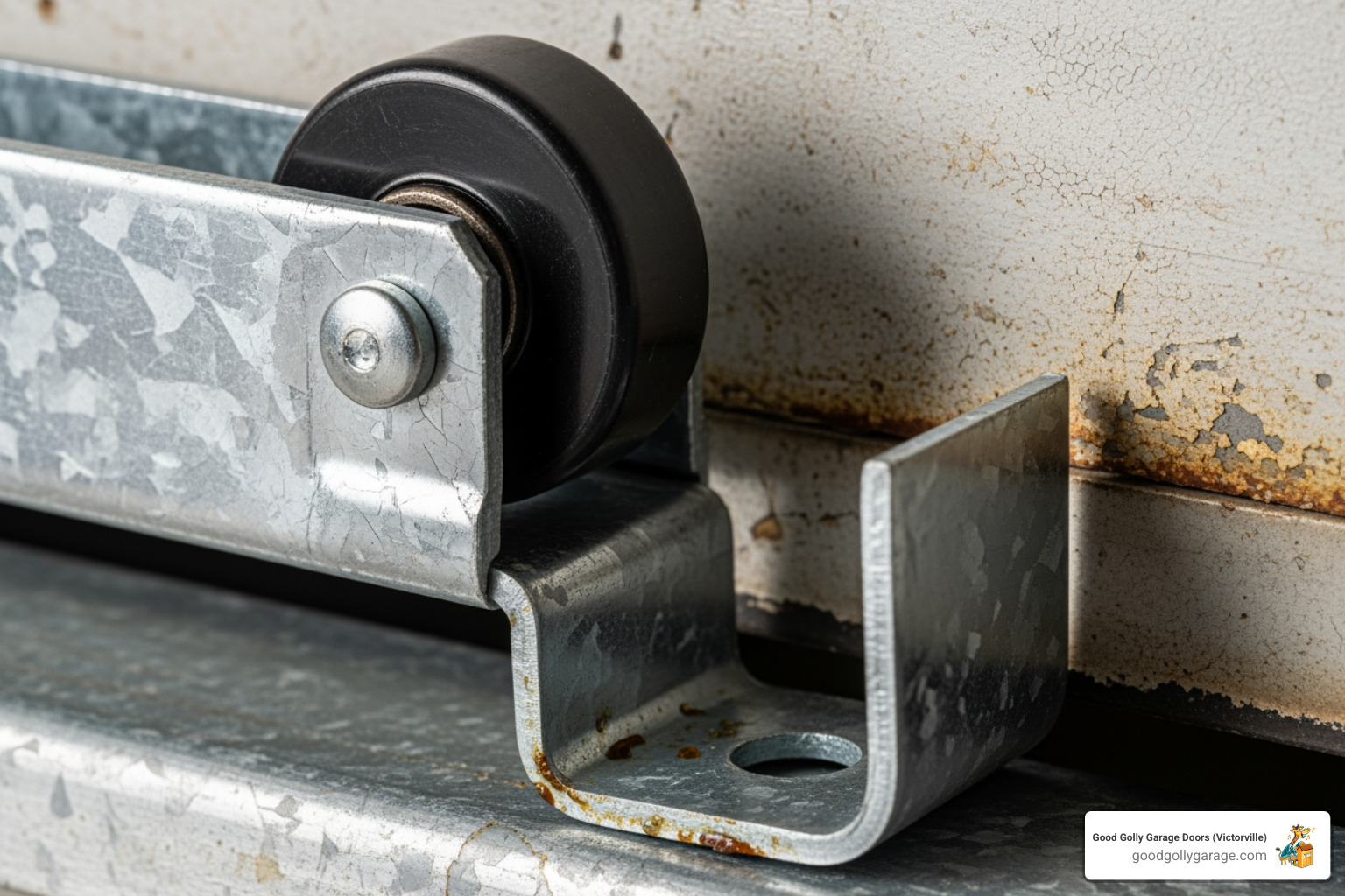 garage door roller that has come off the track - Why Is My Broken Garage Door In Oak Hills CA garage door roller that has come off the track - Why Is My Broken Garage Door In Oak Hills CA