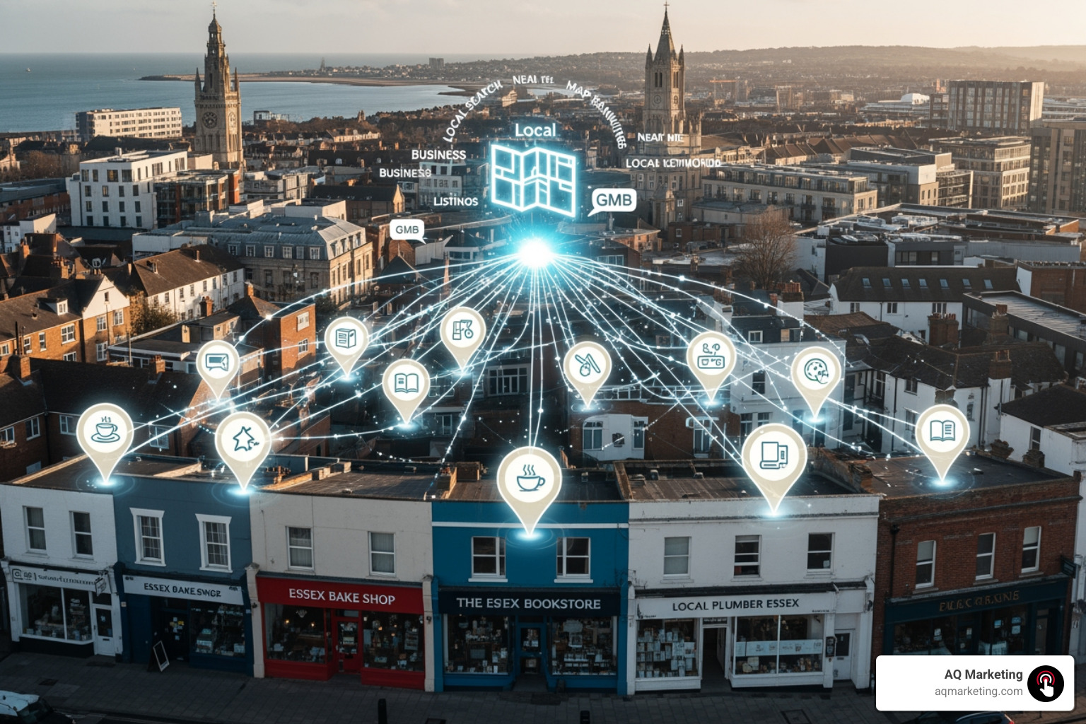 Image of the Google Local Pack search results on a phone - local SEO Essex Image of the Google Local Pack search results on a phone - local SEO Essex