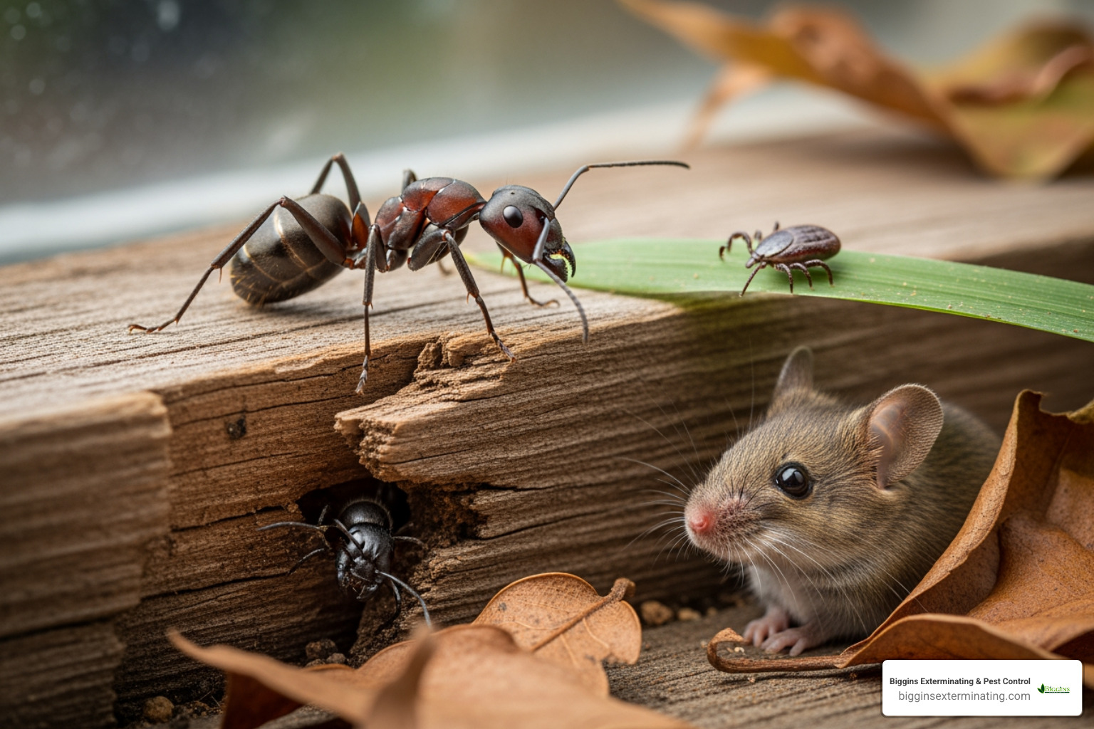 Common Lexington pests such as carpenter ants, mice, and ticks - residential pest control lexington ma