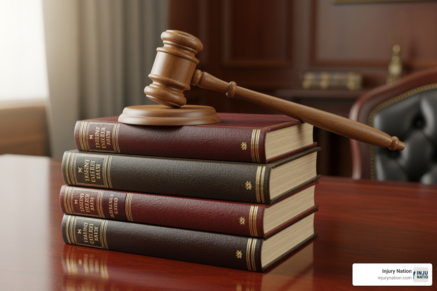 Gavel resting on a stack of law books - Las Vegas accident law firms