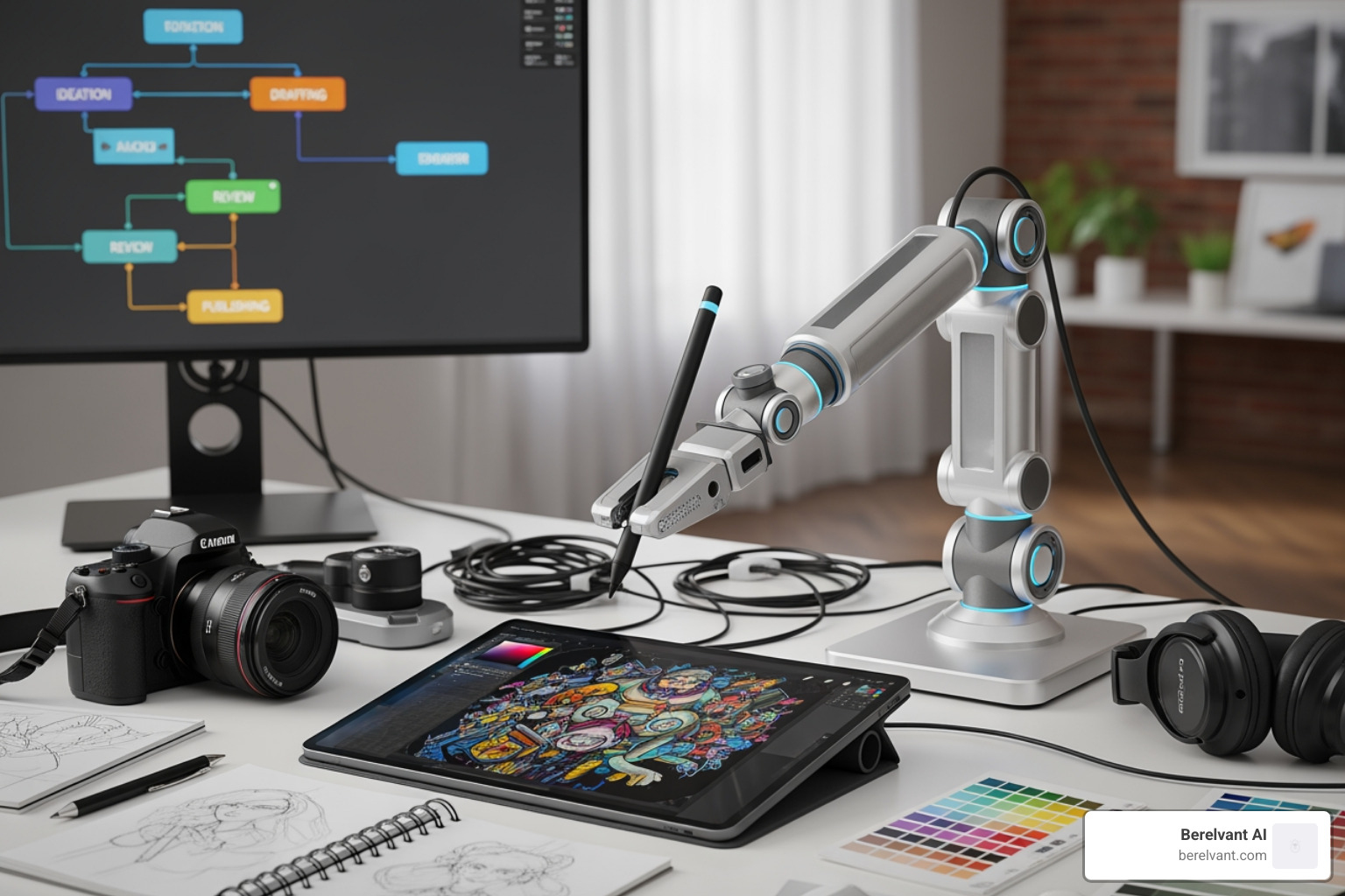 AI generating multiple ad variations from a single master creative - creative workflow automation