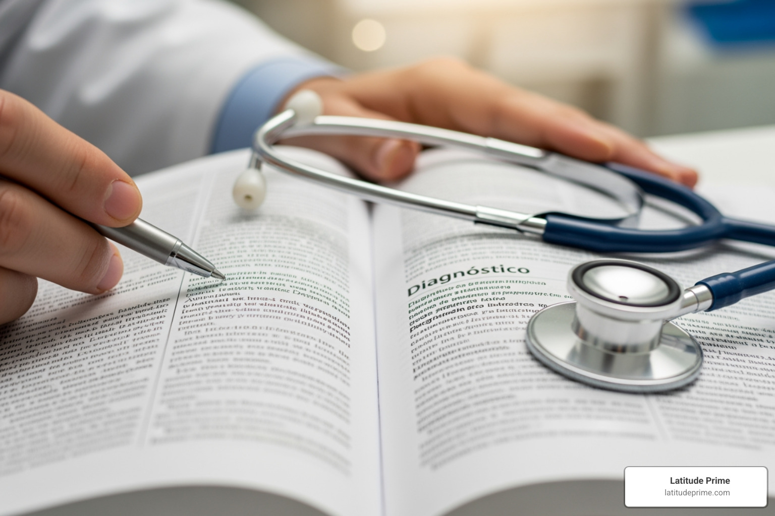 smartphone screen showing a medical dictionary app - English to Spanish medical