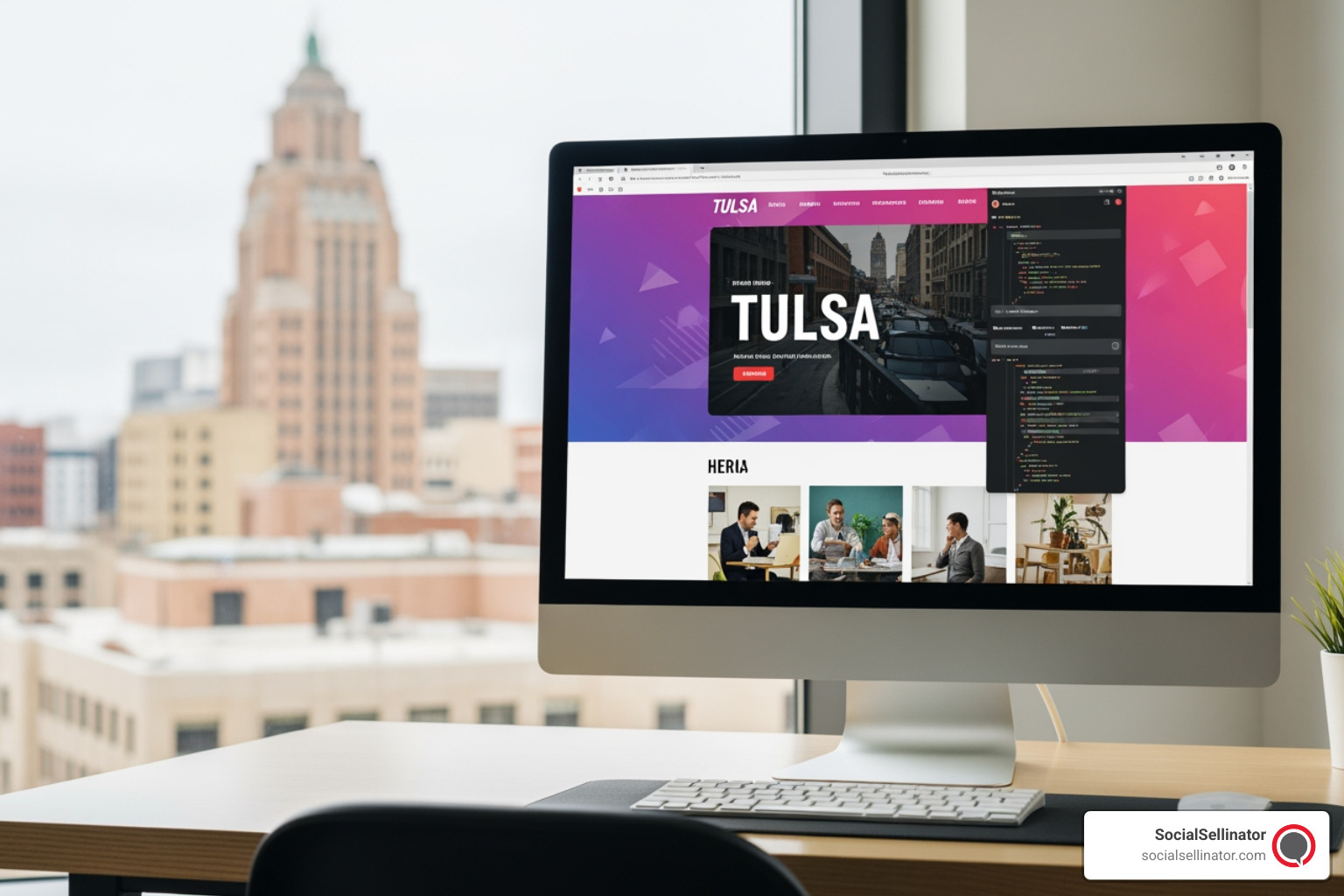 mind map showing different web development skills like front-end, back-end, and design - website development tulsa