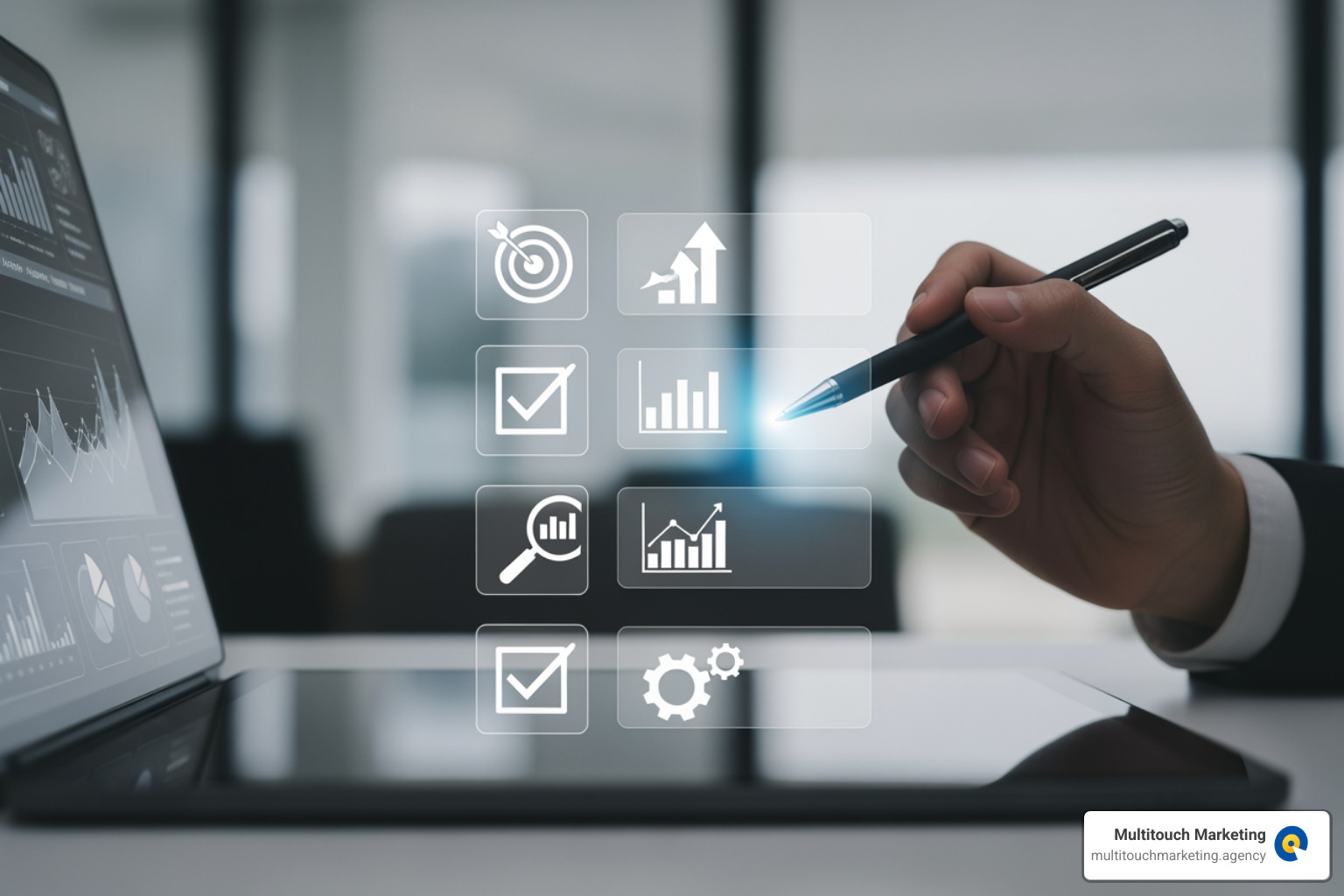 Checklist for implementing automated bidding, including goal setting, conversion tracking, data analysis, and ongoing monitoring - Automated PPC bidding