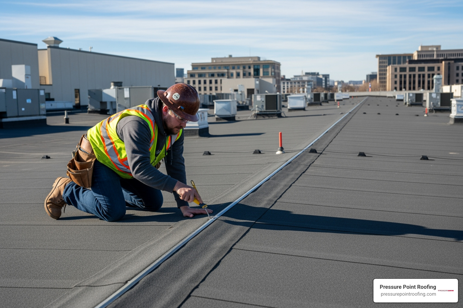 infographic showing the key benefits of commercial roof inspections including cost savings through early problem detection, extended roof lifespan of 5-10 years, protection of business assets and inventory, maintained warranty and insurance compliance, improved energy efficiency, and peace of mind through proactive planning - commercial roof inspection in phoenix, or infographic showing the key benefits of commercial roof inspections including cost savings through early problem detection, extended roof lifespan of 5-10 years, protection of business assets and inventory, maintained warranty and insurance compliance, improved energy efficiency, and peace of mind through proactive planning - commercial roof inspection in phoenix, or