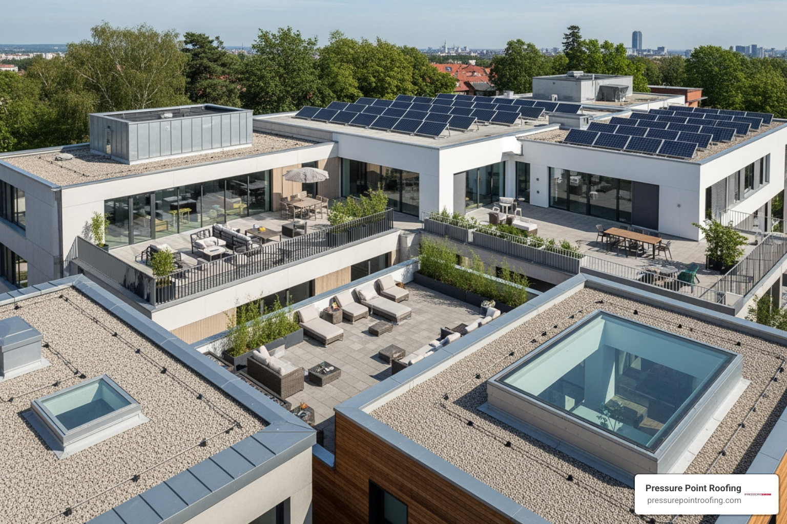 infographic showing the layered cross-section of a warm roof versus a cold roof, highlighting insulation placement, vapor barrier positioning, structural deck, waterproofing membrane, and drainage slope - flat roof design infographic showing the layered cross-section of a warm roof versus a cold roof, highlighting insulation placement, vapor barrier positioning, structural deck, waterproofing membrane, and drainage slope - flat roof design