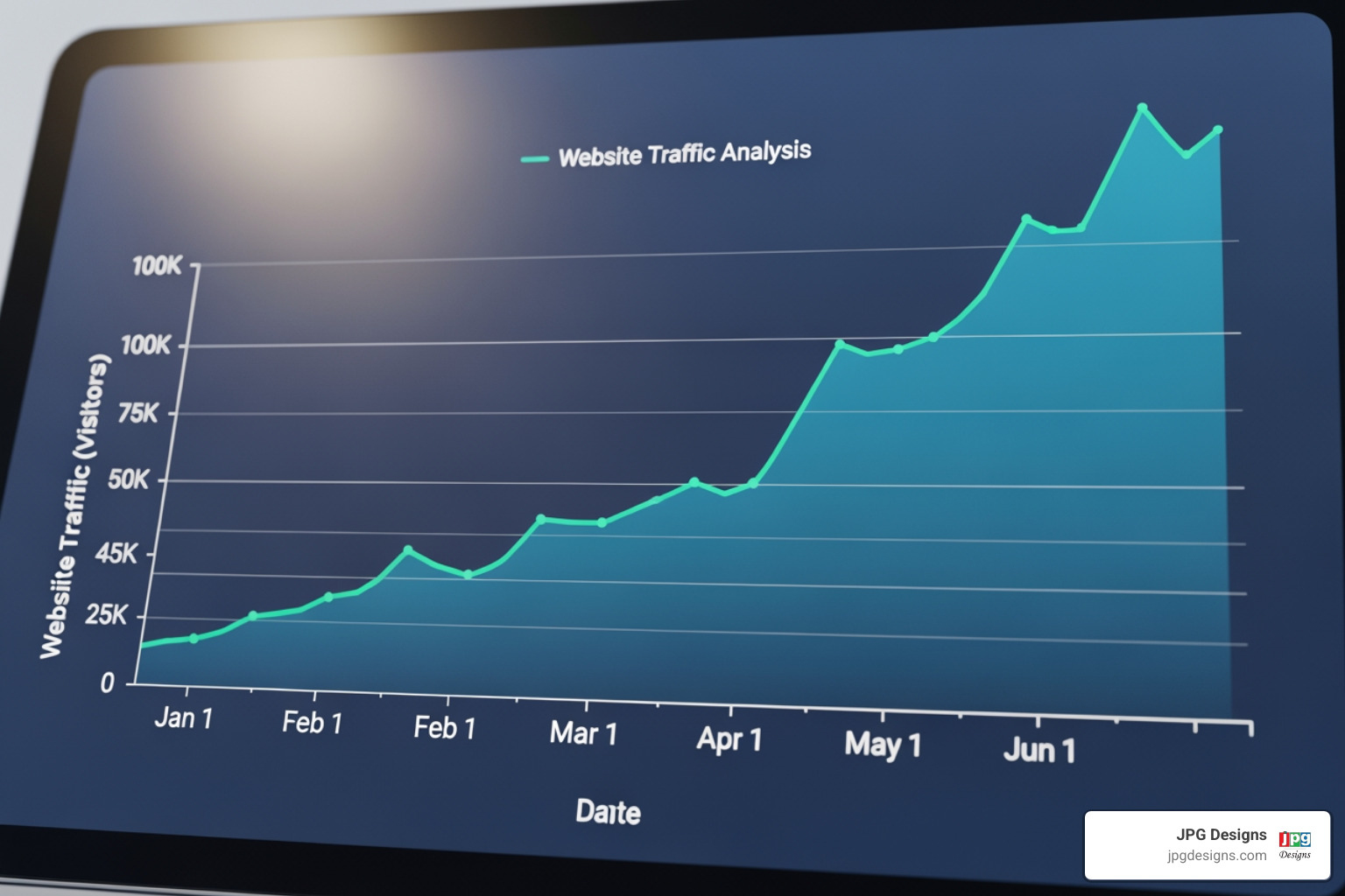 graph showing upward trend of website traffic - seo company for small businesses graph showing upward trend of website traffic - seo company for small businesses