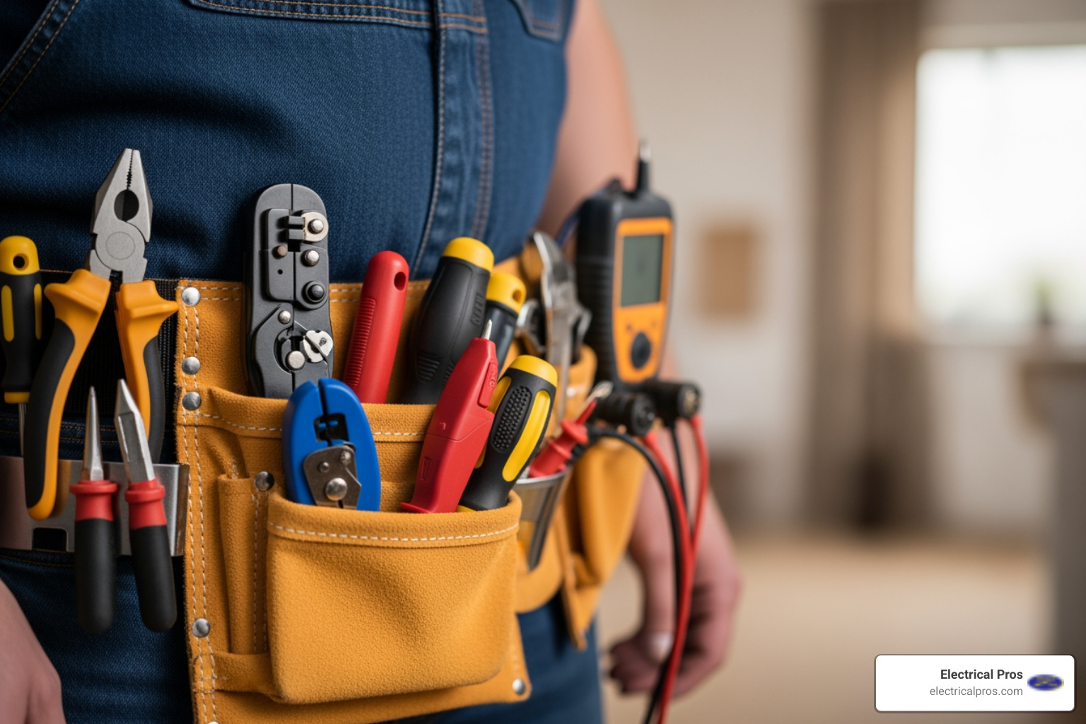 professional electrician's tool belt and equipment - ceiling fan installation in bethlehem, ga professional electrician's tool belt and equipment - ceiling fan installation in bethlehem, ga