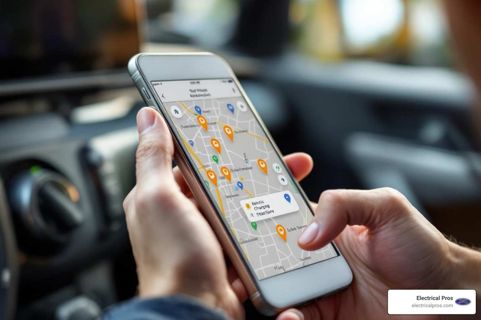 person using a smartphone app to find a charger - 24 hour ev charging stations in winder, ga person using a smartphone app to find a charger - 24 hour ev charging stations in winder, ga