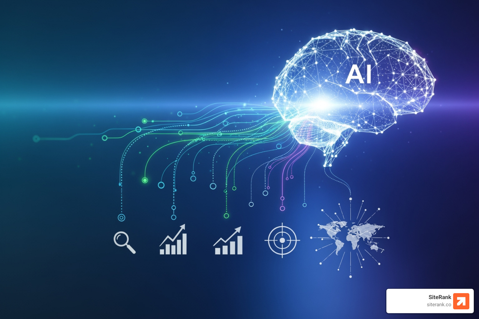 AI-assisted SEO workflow flowchart - ai seo tool