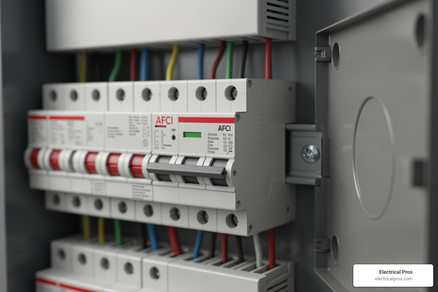 AFCI circuit breaker in electrical panel - arc fault and fireguard protection systems in winder, ga