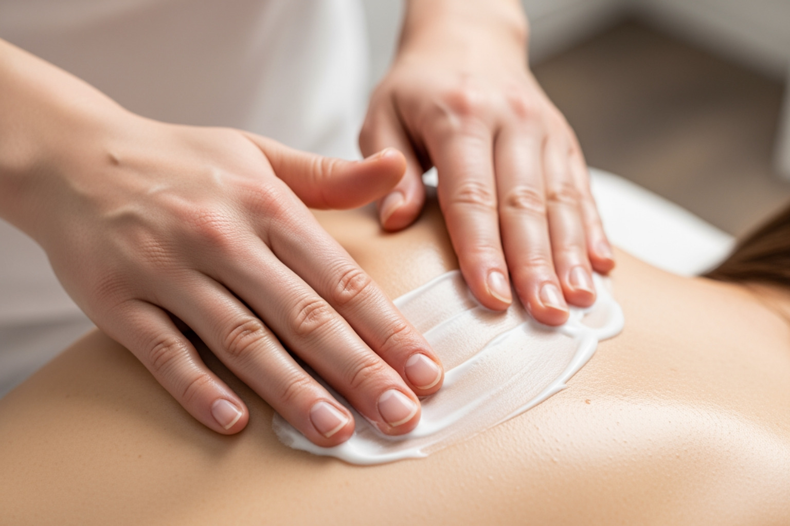 high-quality Neuropasil pain relief cream being applied to a person's back - aloe pain relief high-quality Neuropasil pain relief cream being applied to a person's back - aloe pain relief