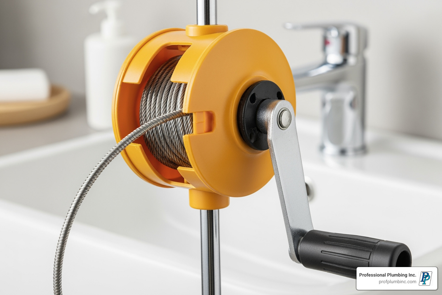 handheld drain snake or auger - fix clogged sink