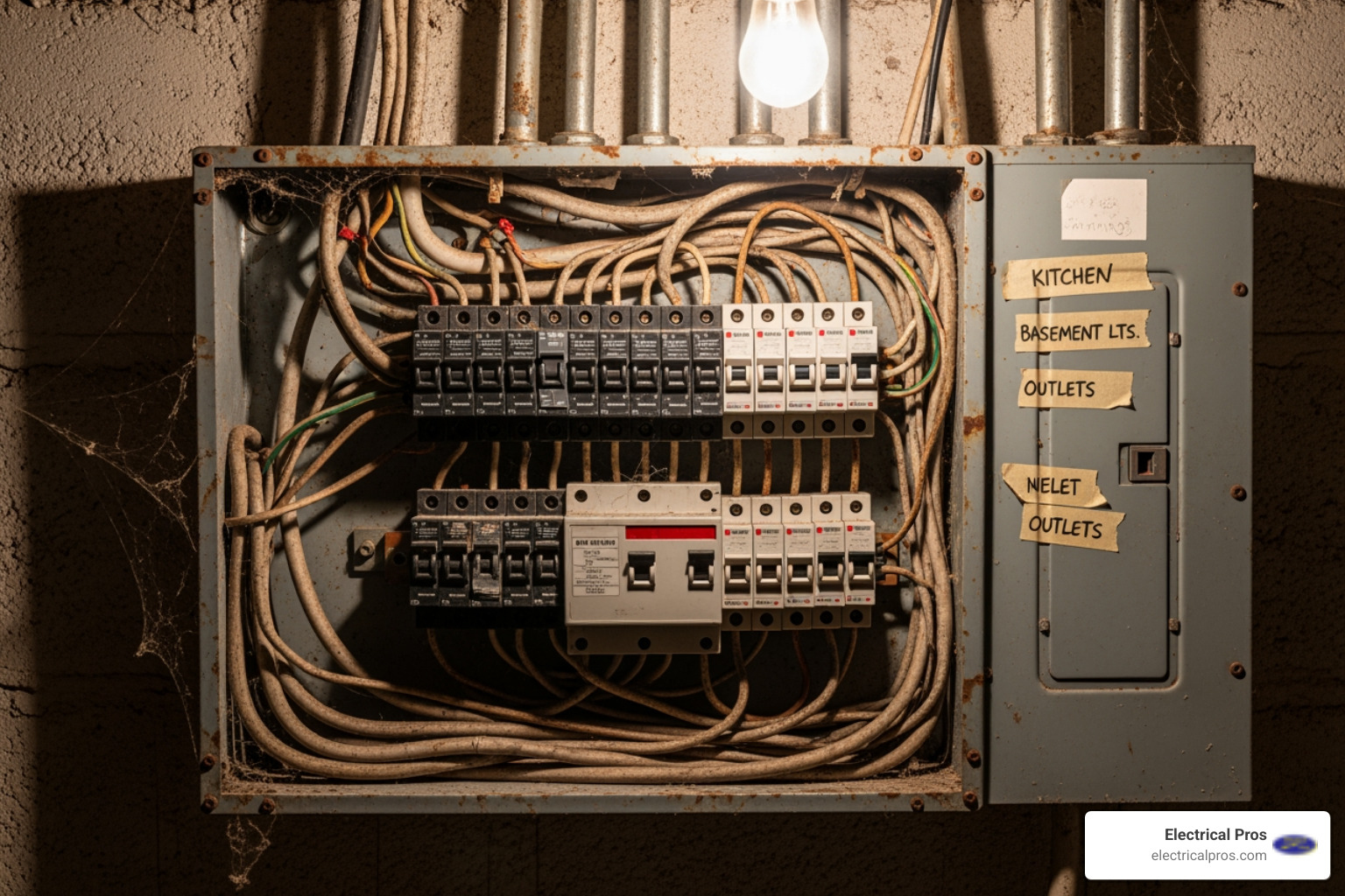old, overloaded circuit breaker panel - home electrical inspections in buford, ga old, overloaded circuit breaker panel - home electrical inspections in buford, ga