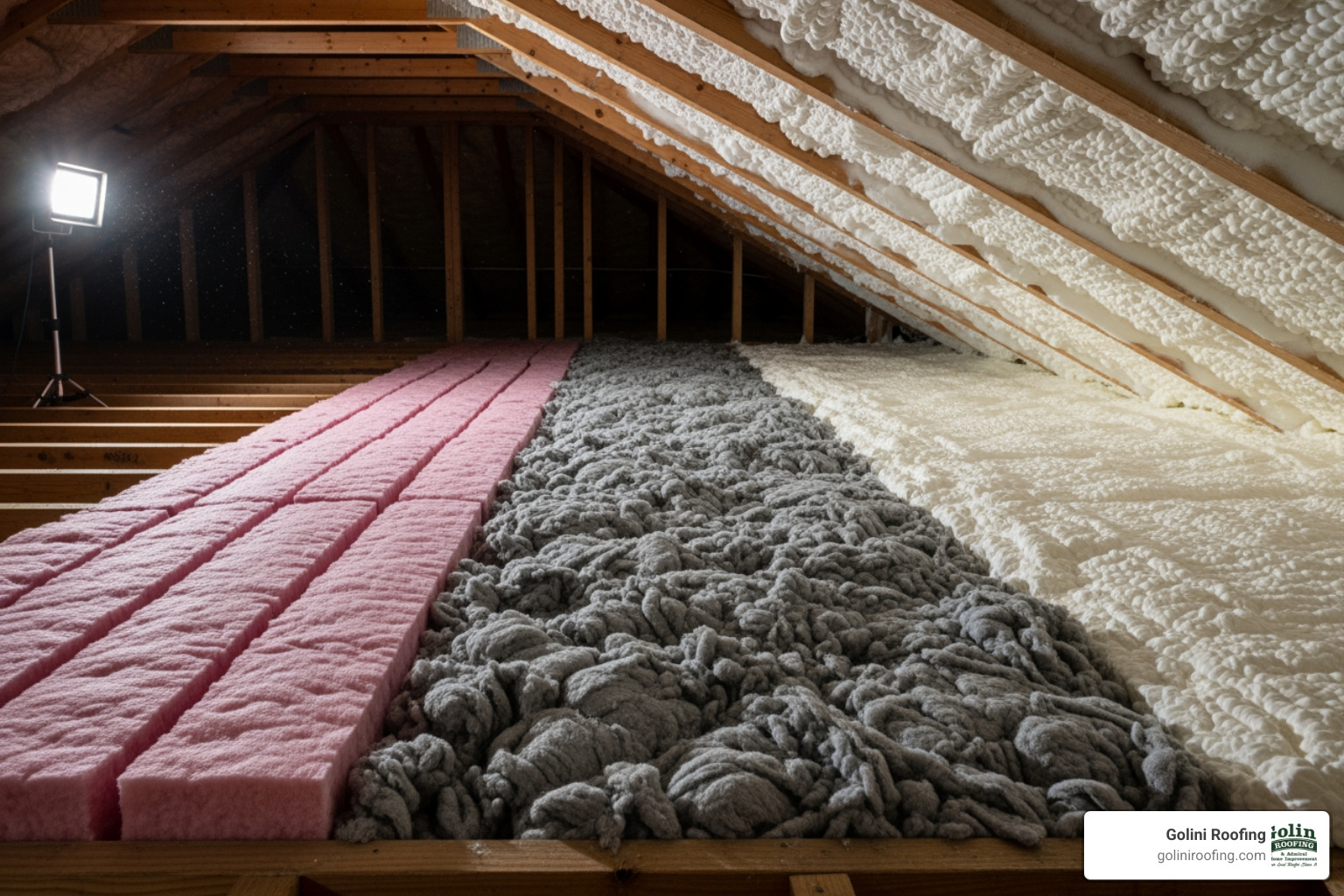 different types of insulation materials side-by-side (batt, blown-in, spray foam) - attic insulation installer near me different types of insulation materials side-by-side (batt, blown-in, spray foam) - attic insulation installer near me