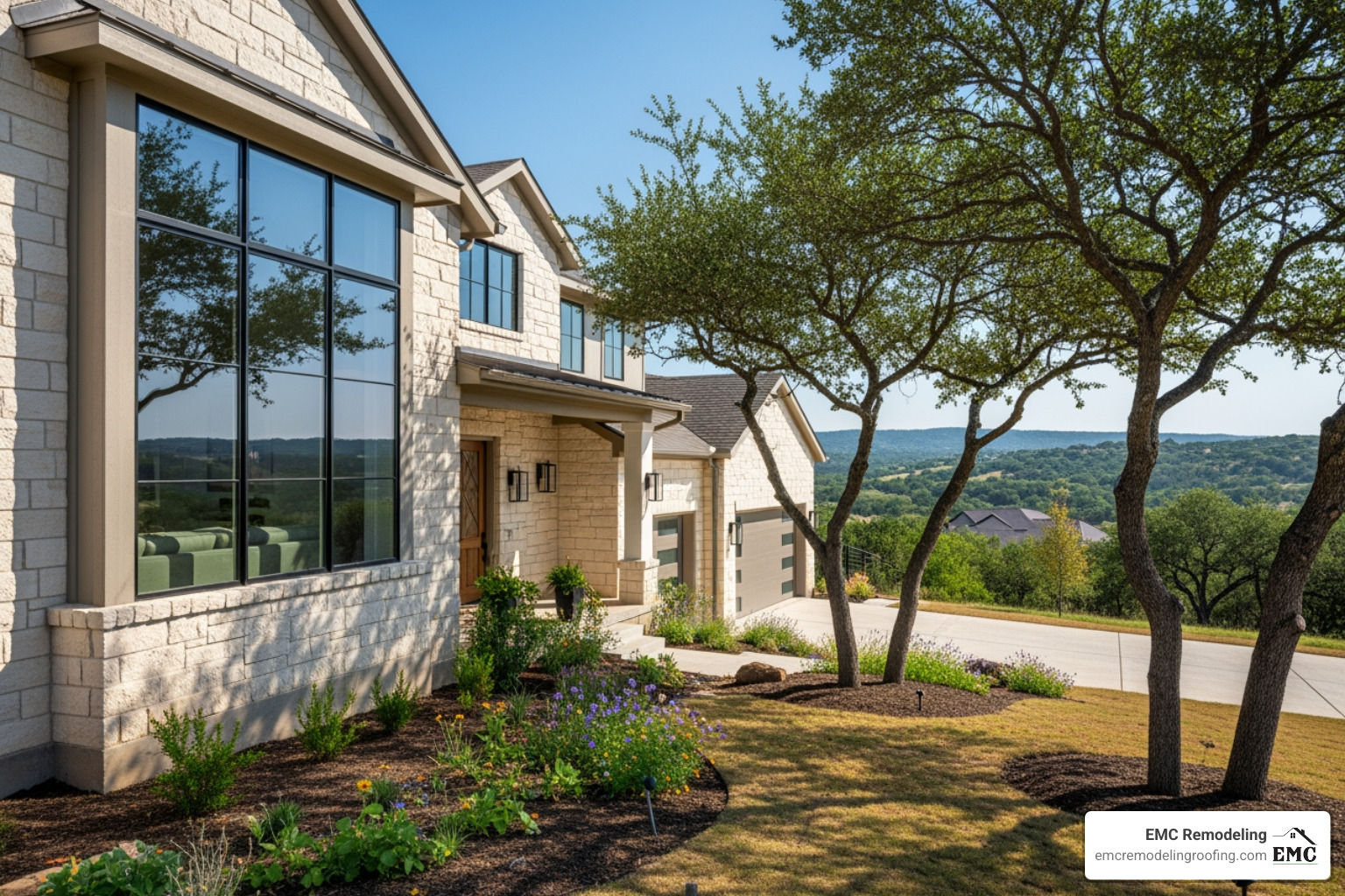 beautiful Cedar Park home exterior featuring a prominent picture window - picture windows cedar park