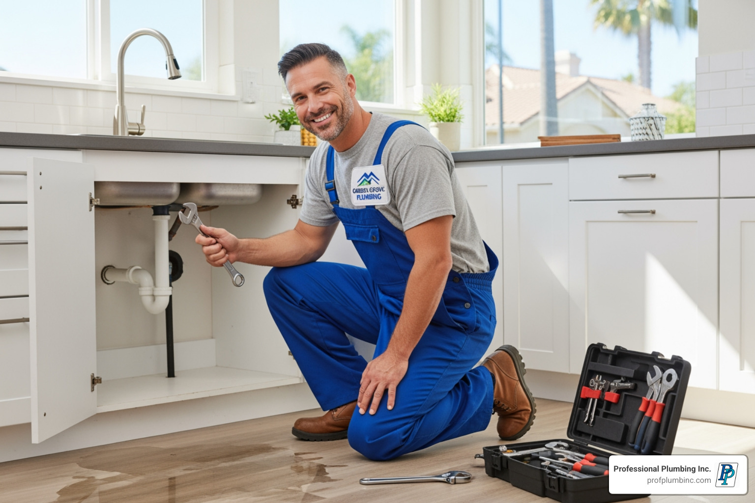 Certified plumber's license and insurance card - Garden Grove Plumber