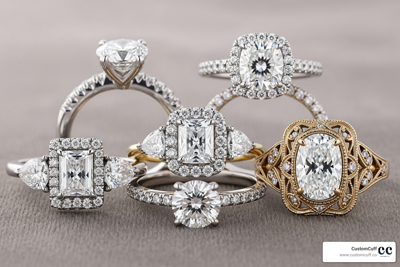 variety of popular engagement ring styles - custom engagement rings nyc variety of popular engagement ring styles - custom engagement rings nyc