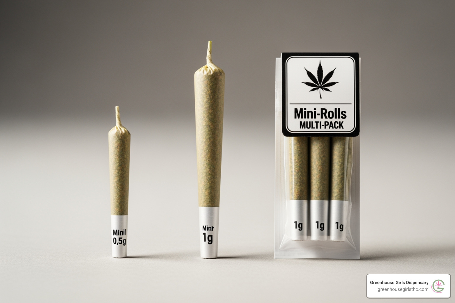 comparison of 0.5g, 1g, and multi-pack pre-rolls - pre rolled joints