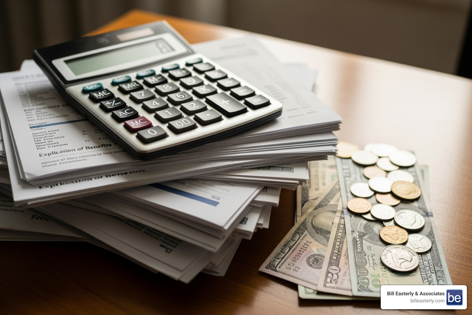 calculator and medical bills to represent financial damages - pedestrian accident injury compensation