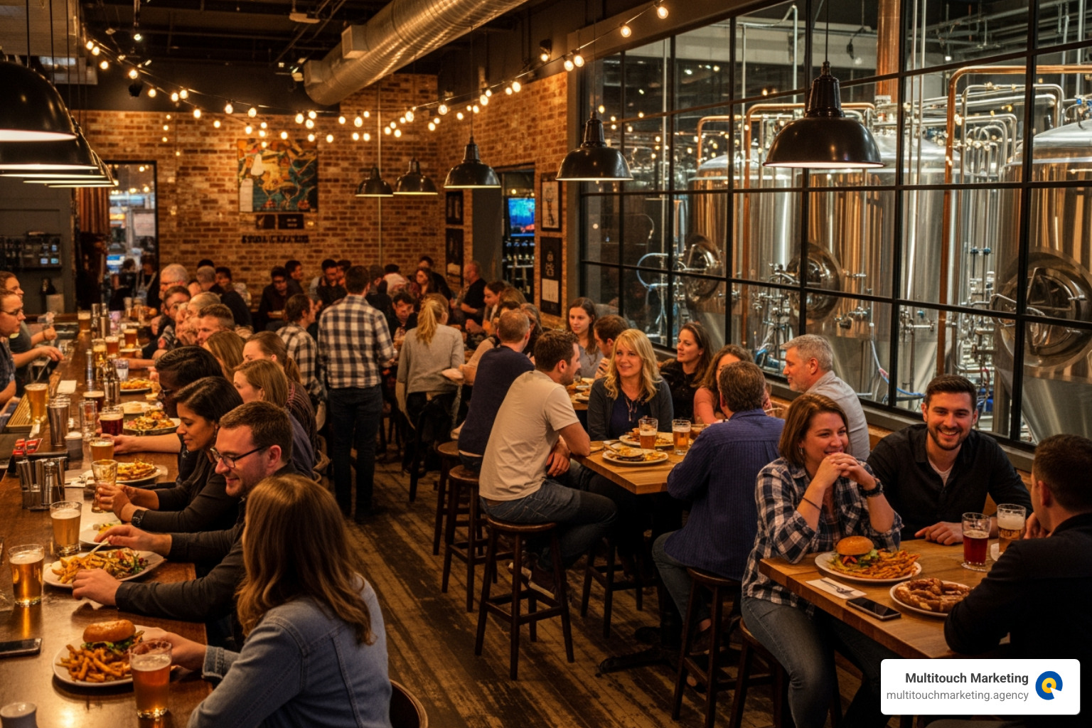 A busy local brewery in Asheville - asheville seo agency A busy local brewery in Asheville - asheville seo agency