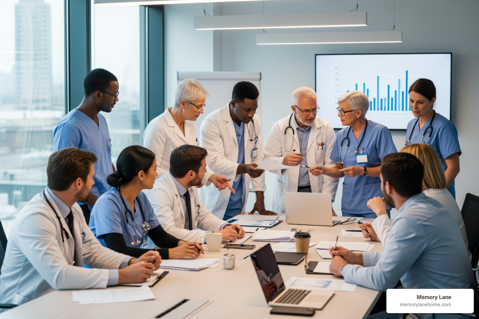 diverse team of medical professionals in a meeting - memory care clinic ann arbor michigan diverse team of medical professionals in a meeting - memory care clinic ann arbor michigan
