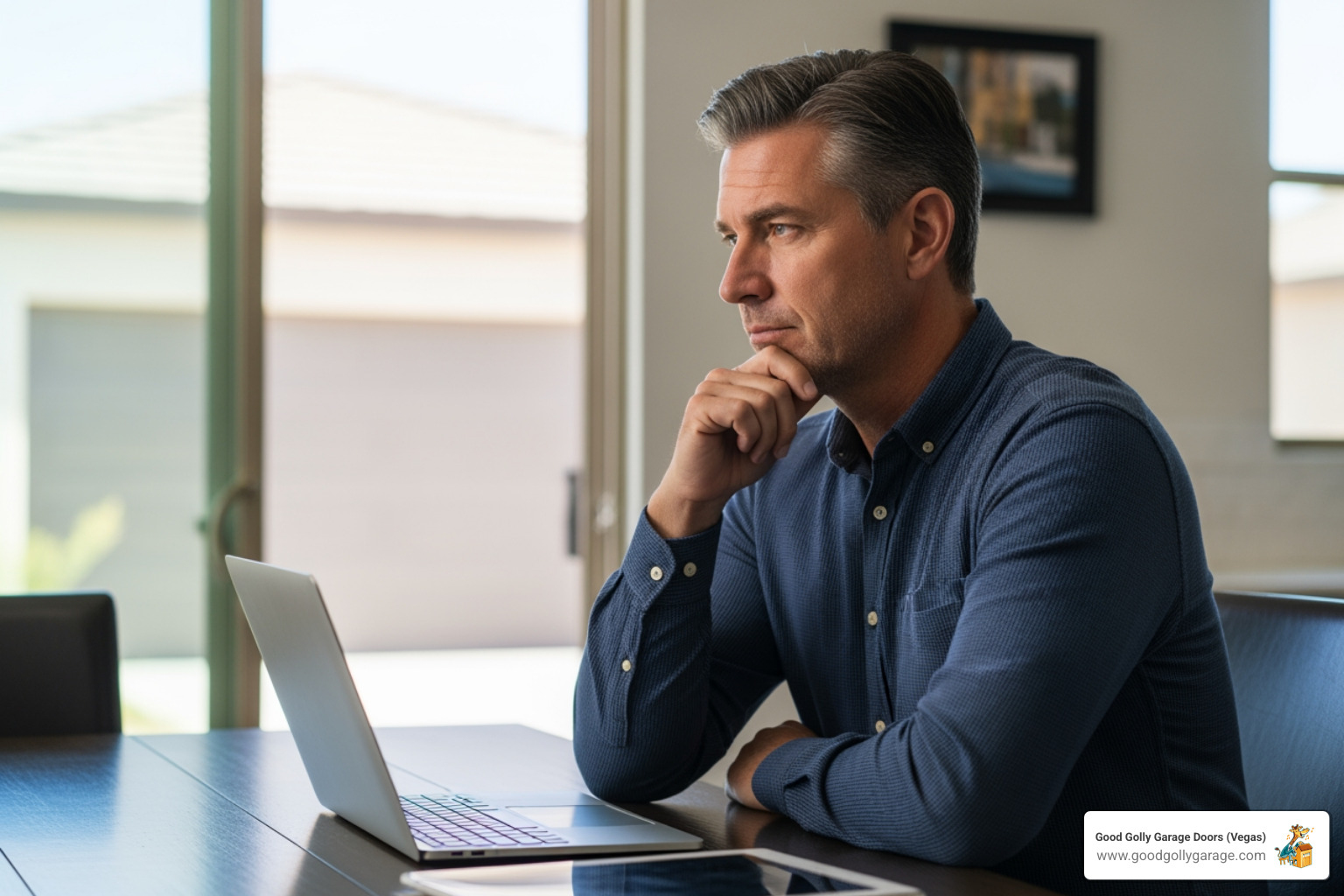 Infographic detailing tips for finding affordable garage door repair services, including getting multiple quotes, checking for specials, prioritizing transparent pricing, reading customer reviews, and asking about warranties - affordable garage door repair anthem nv