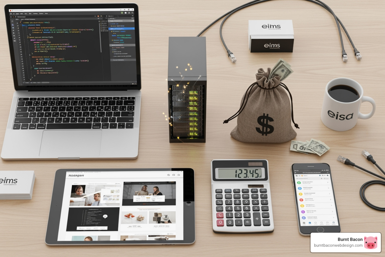 Website cost breakdown chart - responsive website design cost