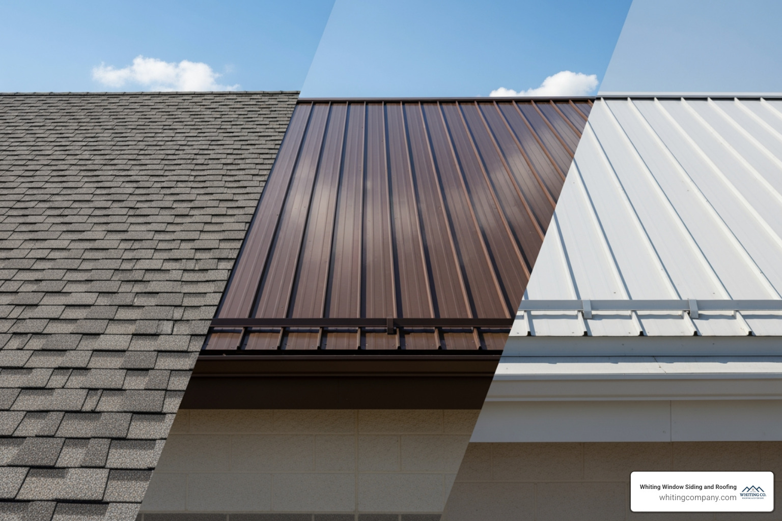 showcasing asphalt shingles, metal, and flat roofing options - roofing services baltimore md