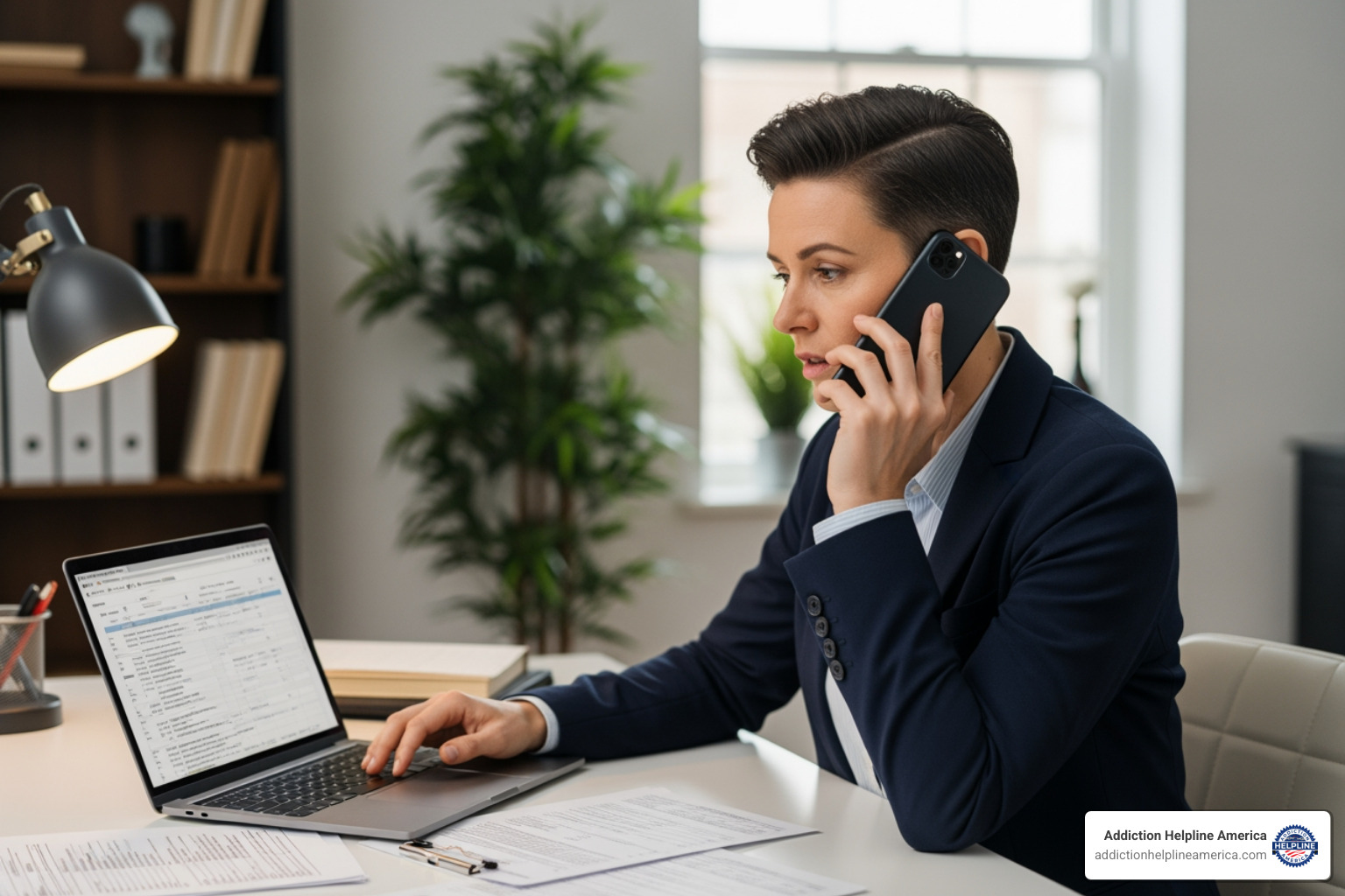 Person on the phone with an insurance representative - Tufts Health Insurance Coverage for Alcohol and Drug Rehab Person on the phone with an insurance representative - Tufts Health Insurance Coverage for Alcohol and Drug Rehab