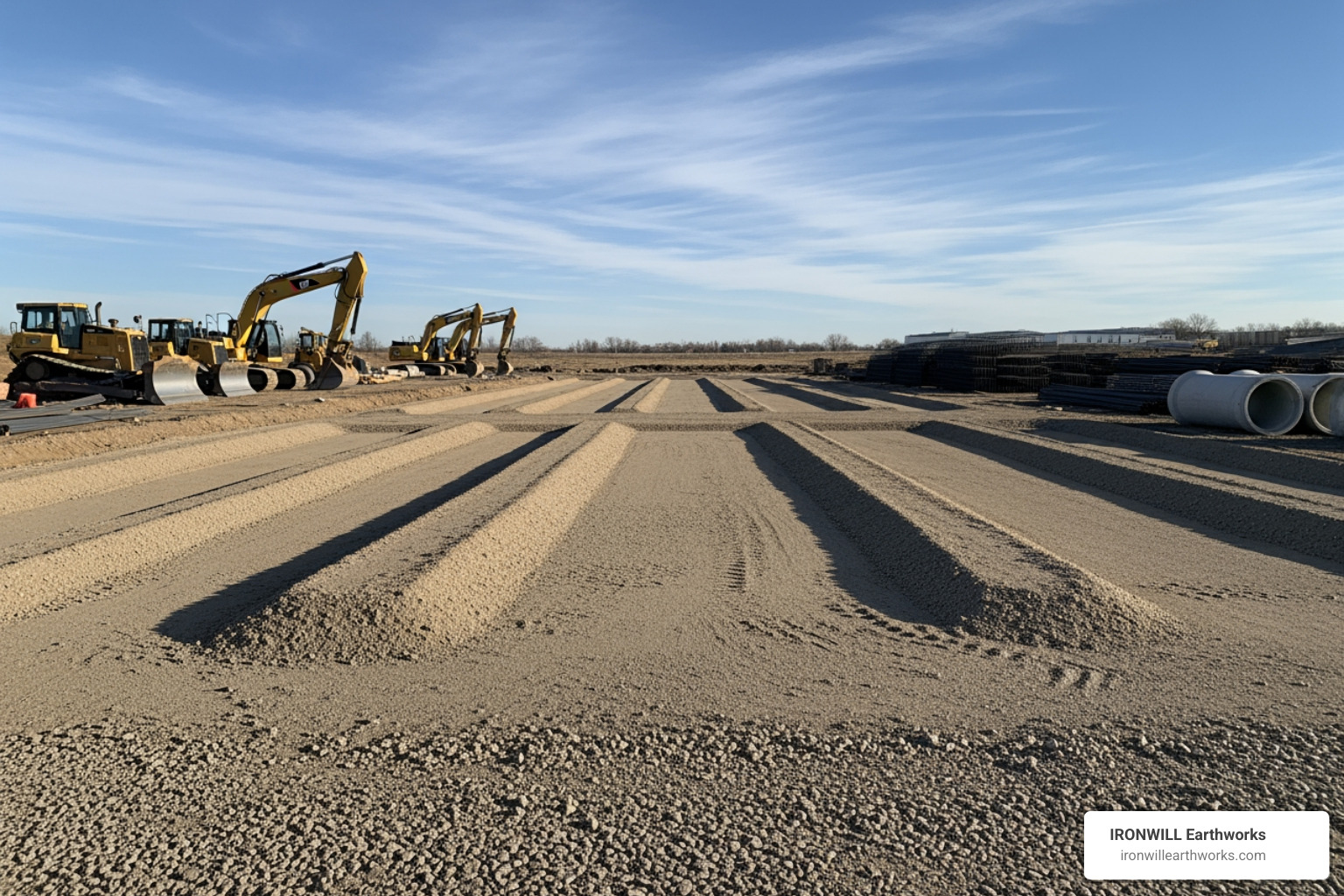 properly graded commercial property - Commercial site grading