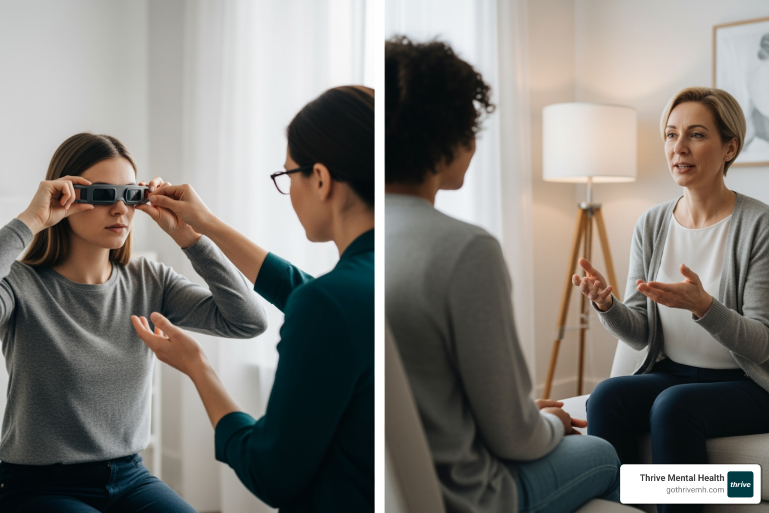 EMDR bilateral stimulation vs. traditional talk therapy—side-by-side comparison. - is emdr evidence based