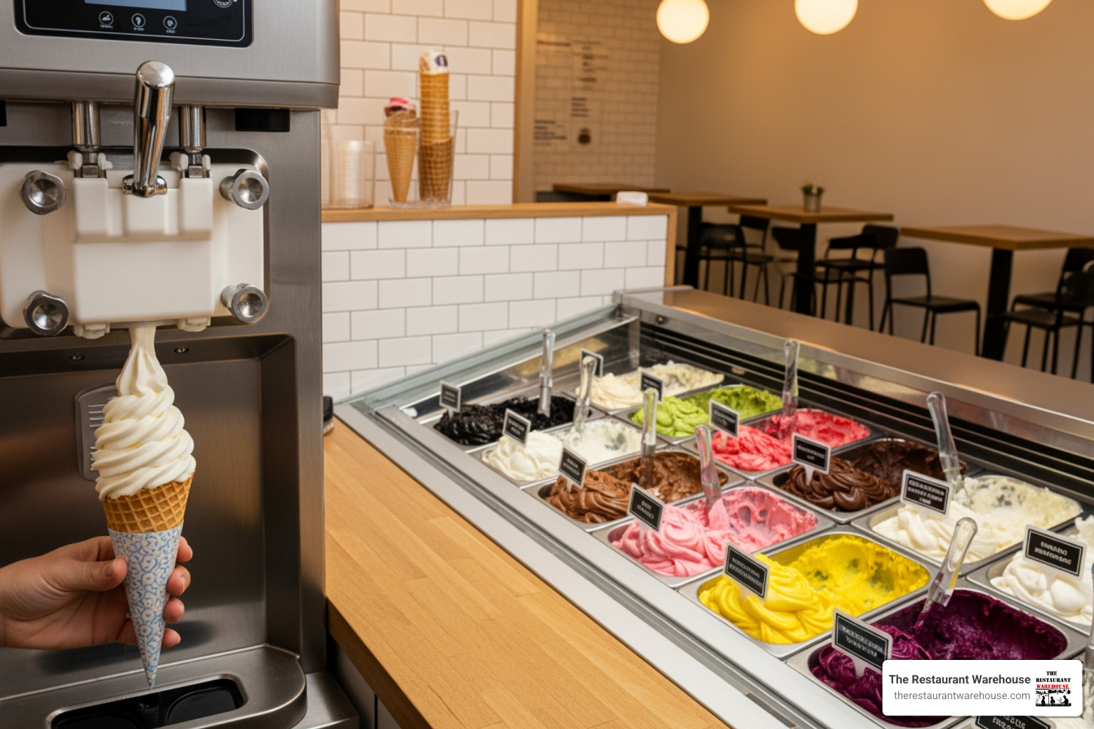 soft serve and gelato - heavy duty ice cream machine