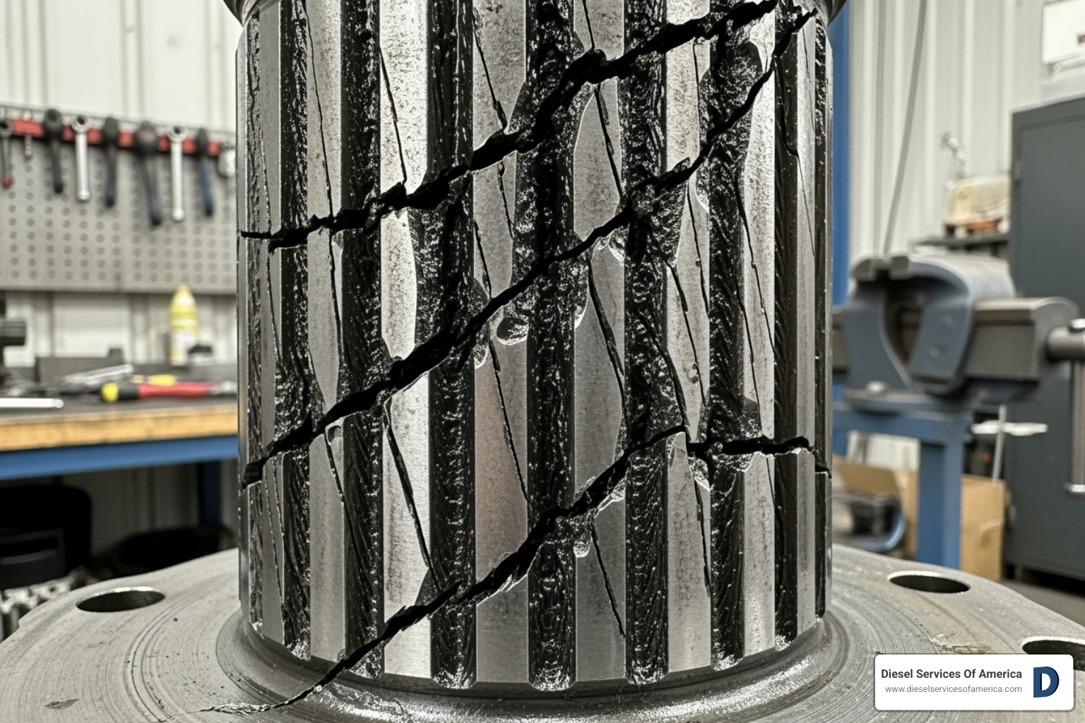 damaged crankshaft journal showing scoring or cracks - crankshaft repair shop damaged crankshaft journal showing scoring or cracks - crankshaft repair shop