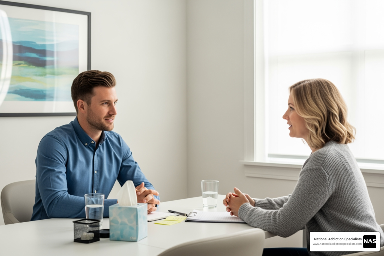 Image of a person participating in a virtual counseling session on a laptop - Suboxone treatment counseling Image of a person participating in a virtual counseling session on a laptop - Suboxone treatment counseling