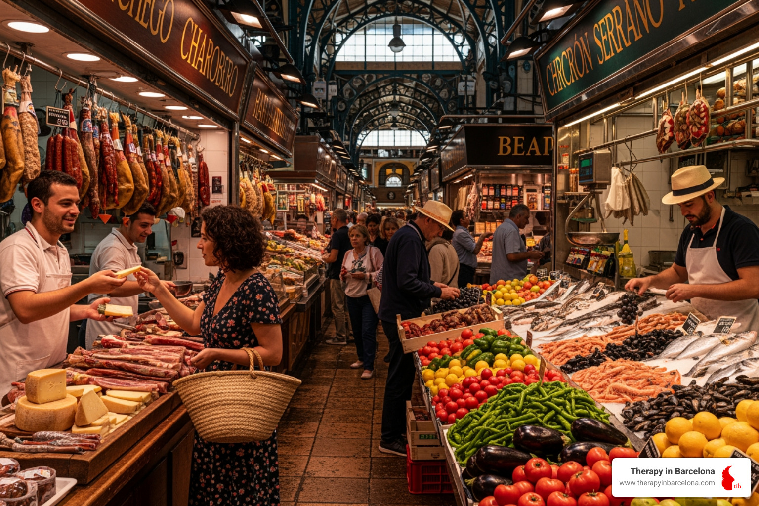 vibrant Spanish food market - Moving to Spain vibrant Spanish food market - Moving to Spain