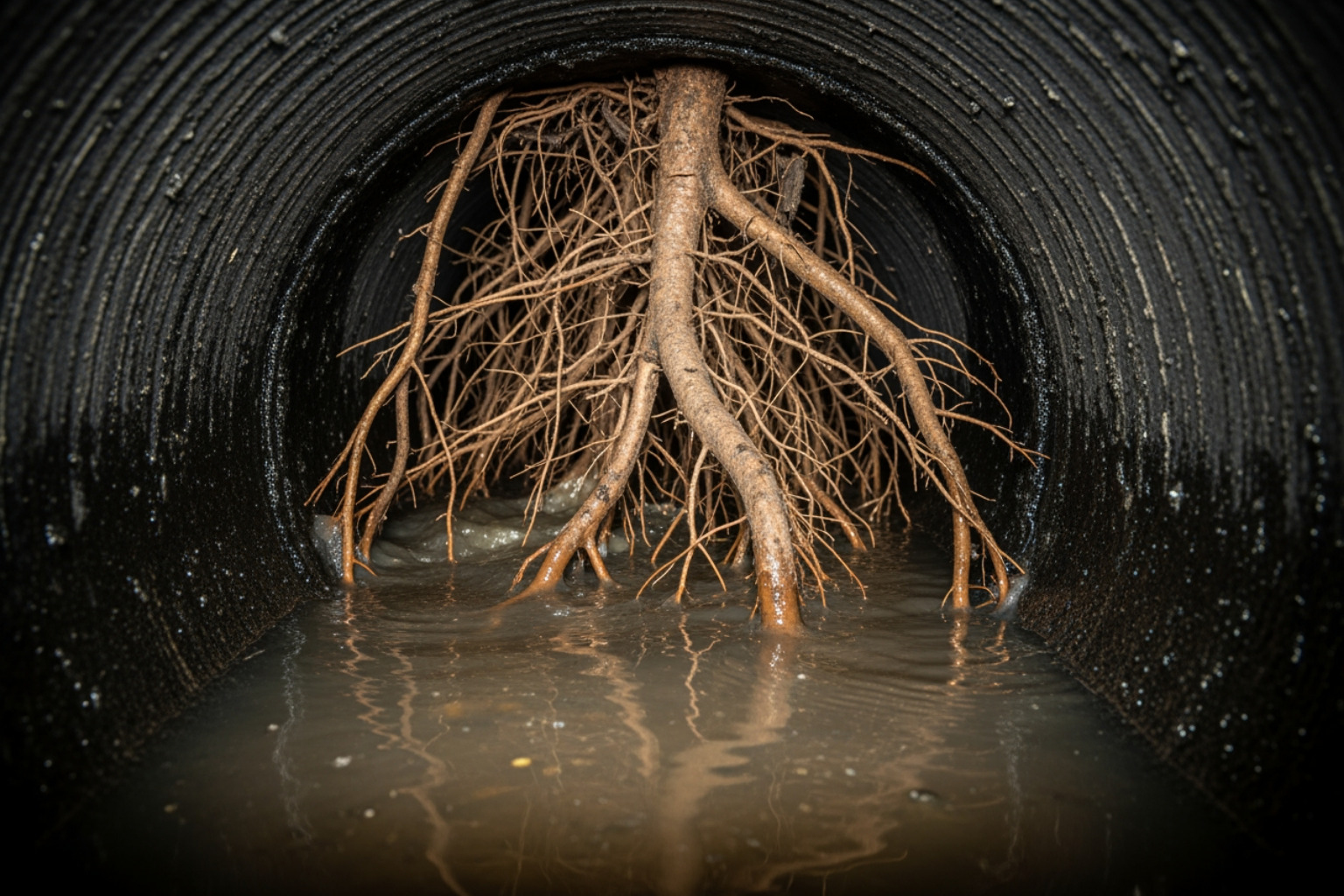 clear sewer camera image showing tree roots inside a pipe - sewer pipe lining clear sewer camera image showing tree roots inside a pipe - sewer pipe lining