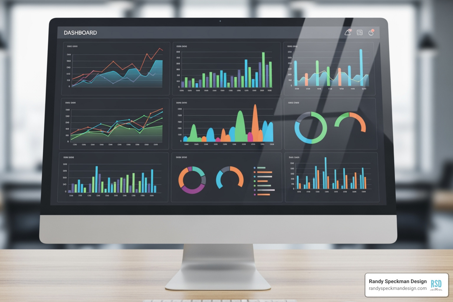 A dashboard displaying various key performance indicators (KPIs) like Net Promoter Score (NPS), Customer Satisfaction (CSAT), and Customer Lifetime Value (CLV), with upward trending graphs. - Customer centric design