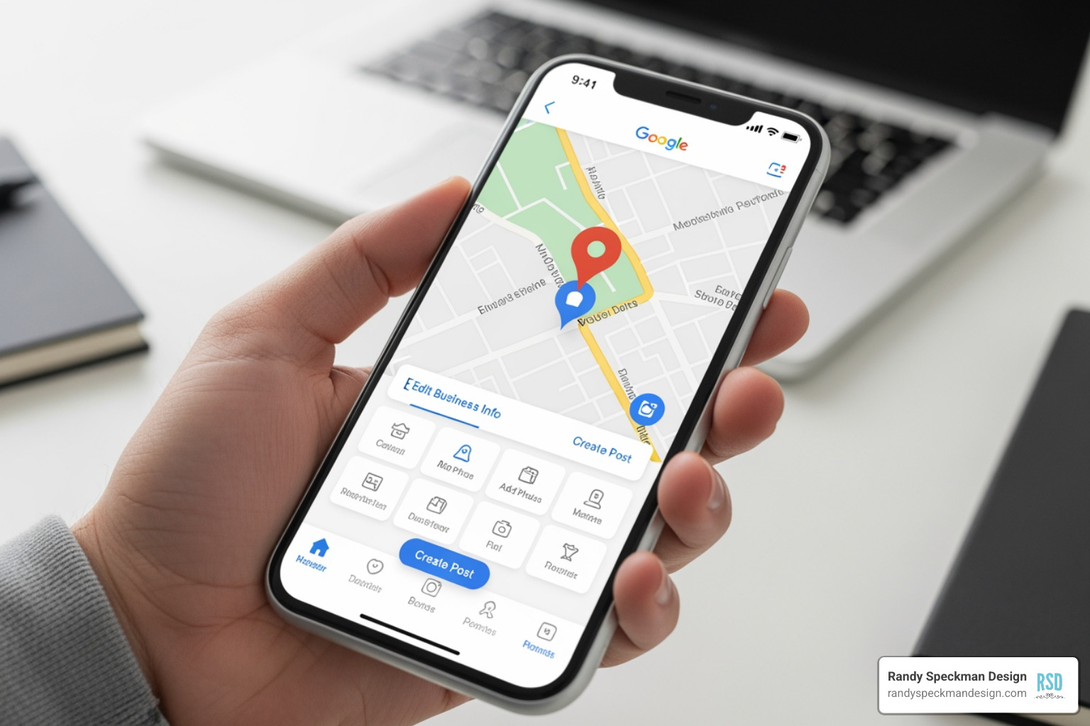 Image comparing a complete, optimized Google Business Profile with an un-claimed, sparse one - Google My Business setup