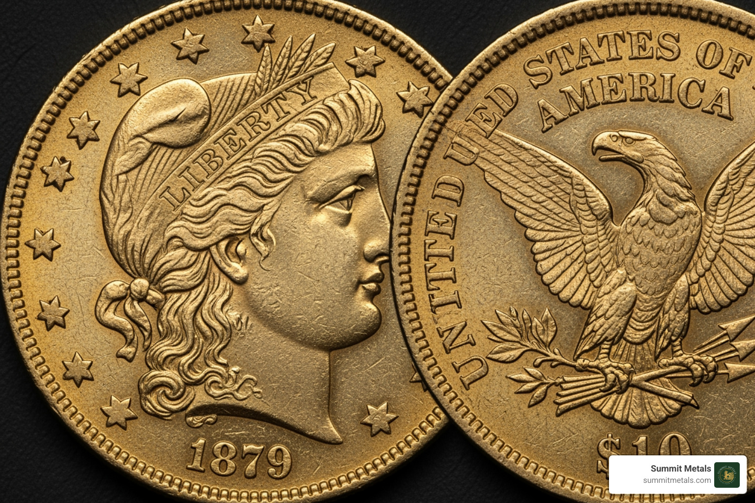 1879-CC $10 Liberty Head Gold Eagle - 1879 gold coin value