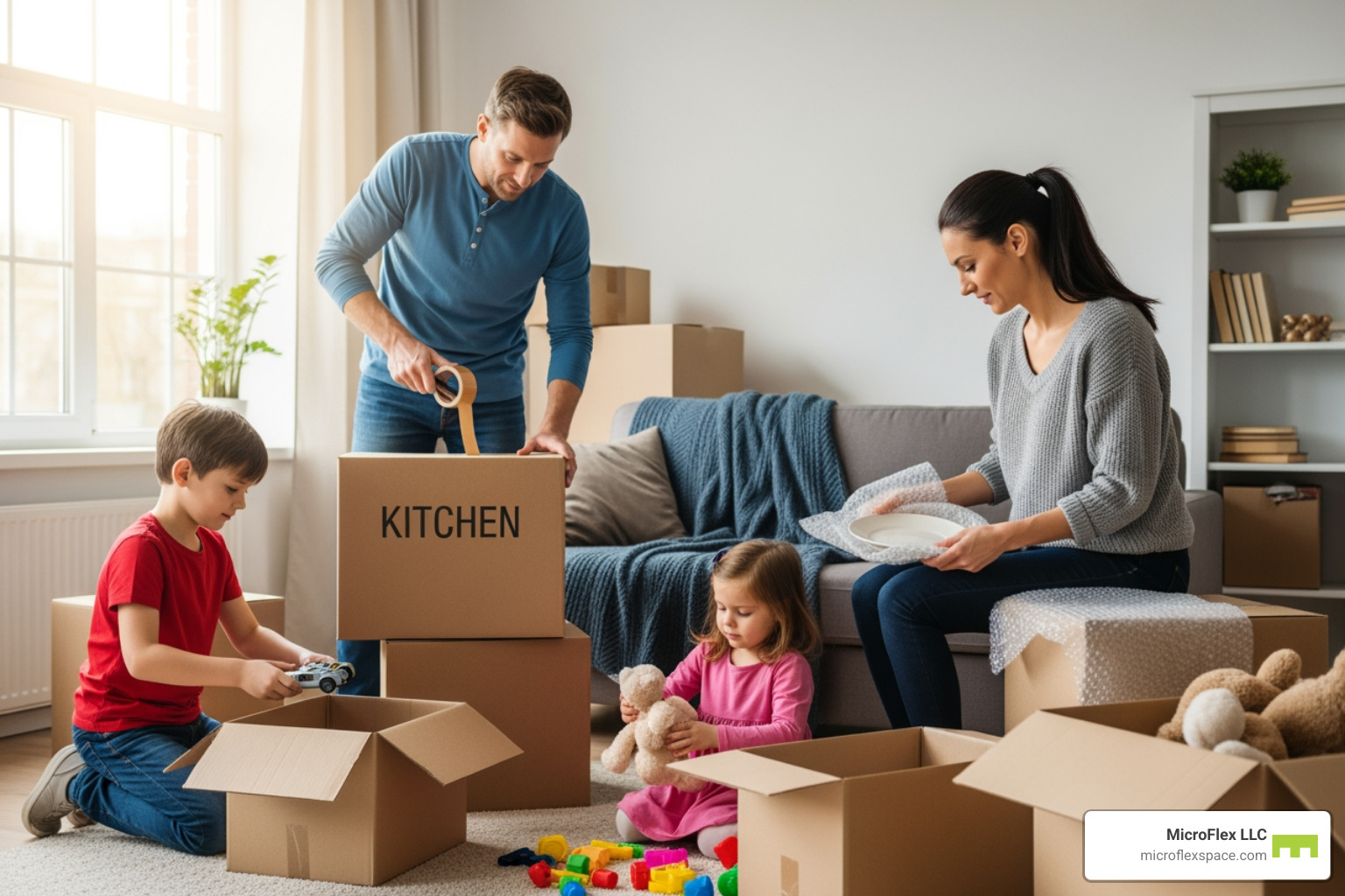 family packing boxes - temporary home storage family packing boxes - temporary home storage