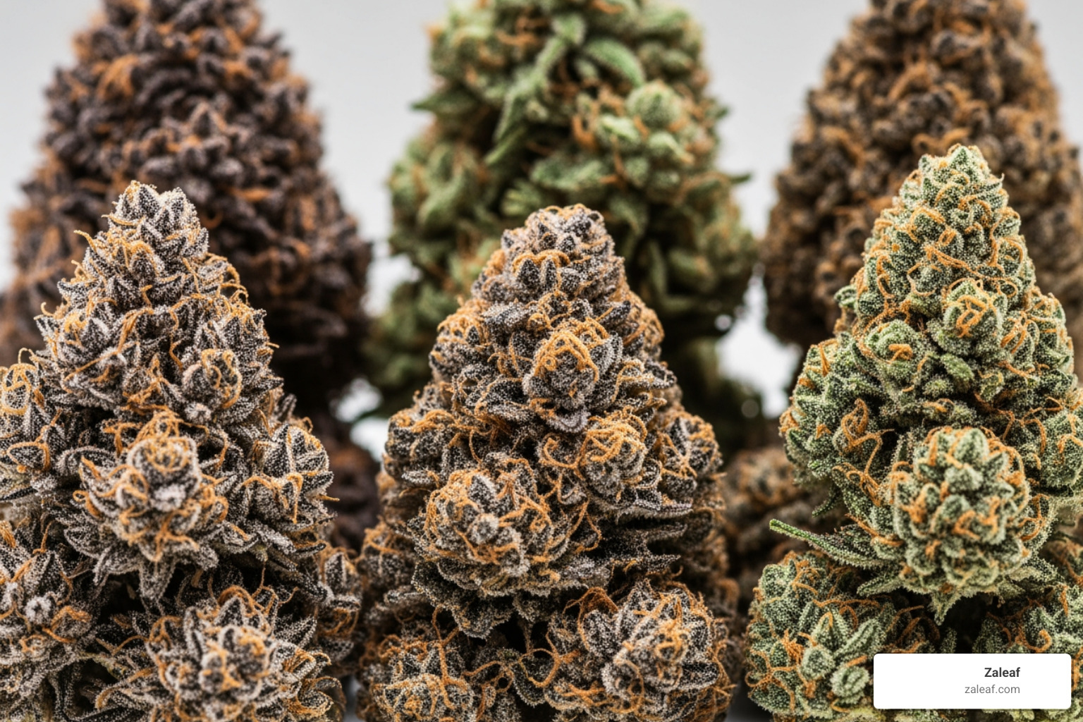 variety of cannabis buds - best type of cannabis for anxiety