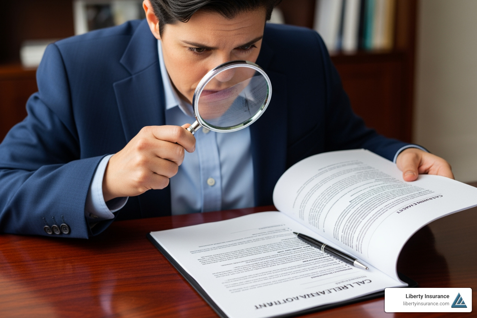 person reviewing a car loan agreement with a magnifying glass - new jersey suspend insurance while traveling