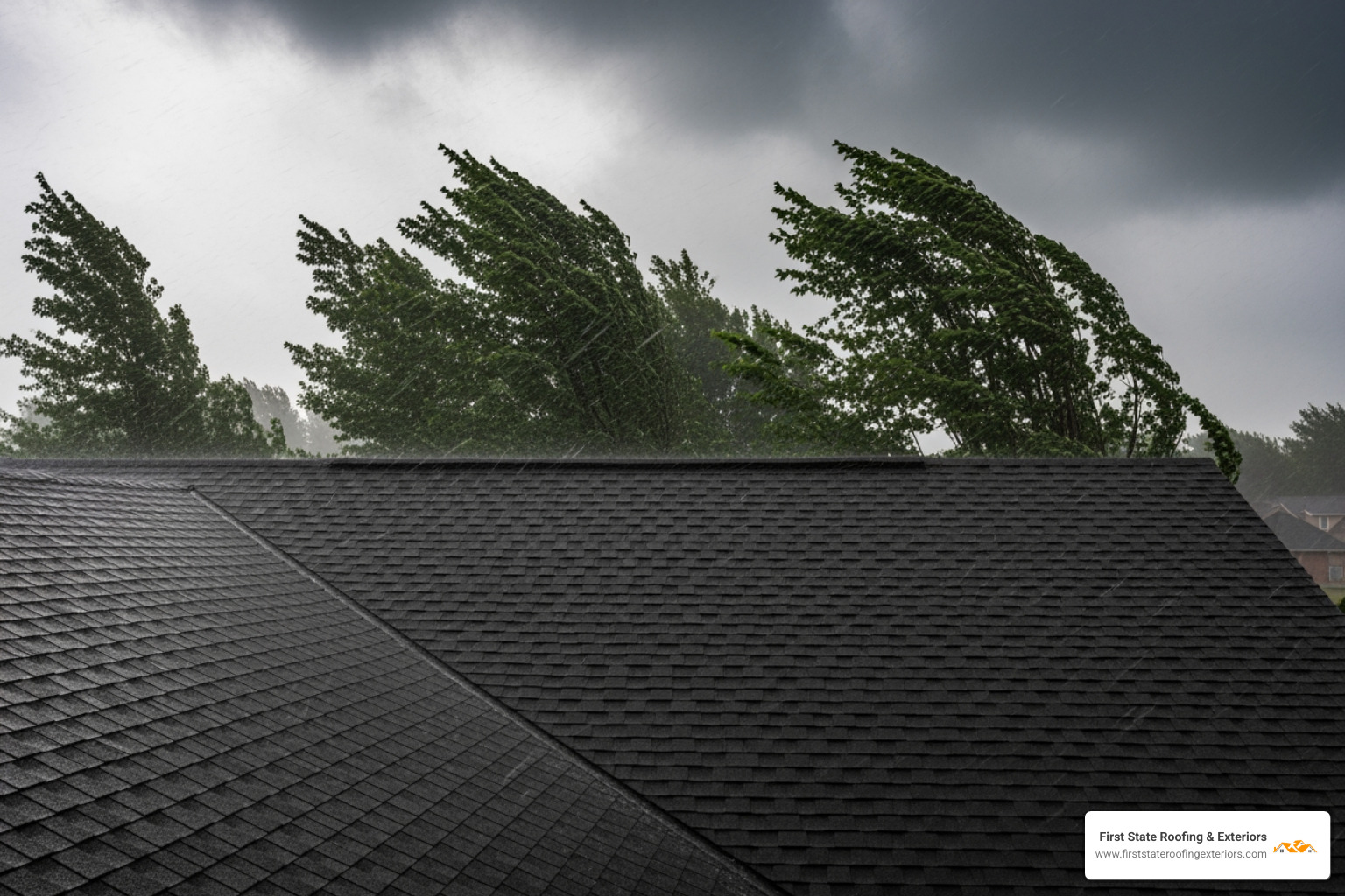 a durable roof withstanding heavy rain or wind - local roofing solutions