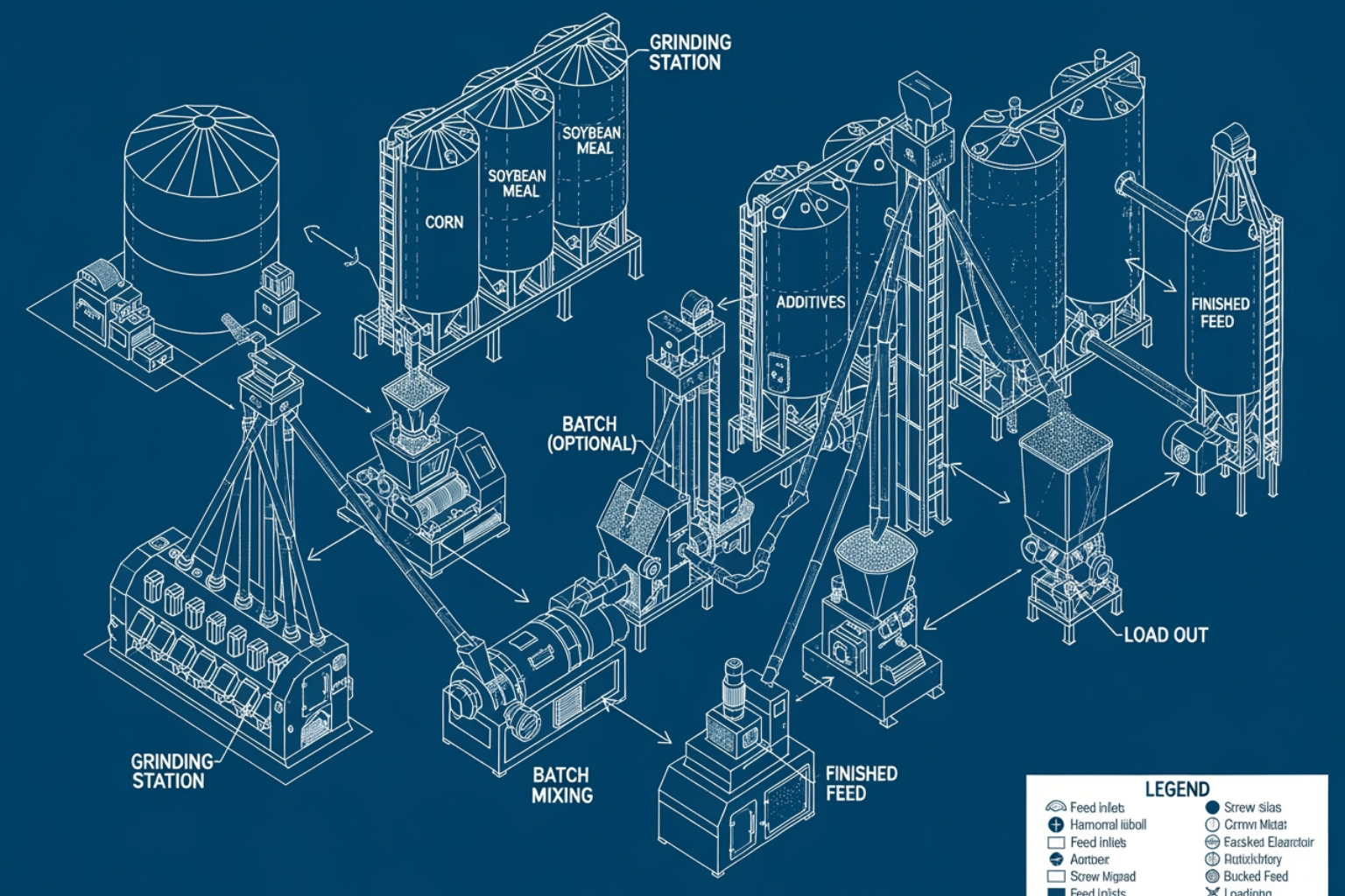 schematic of automated feed mill flow schematic of automated feed mill flow